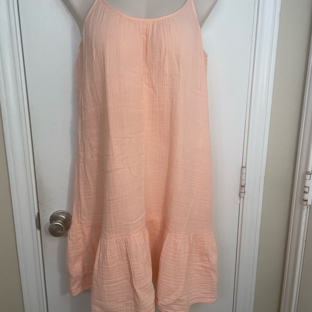 LOFT Peach Spaghetti Strap Sundress